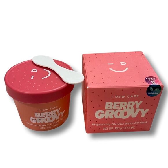 I DEW CARE Berry Groovy Brightening Glycolic Wash-Off Mask - 3.52 oz - NIB - Picture 8 of 12